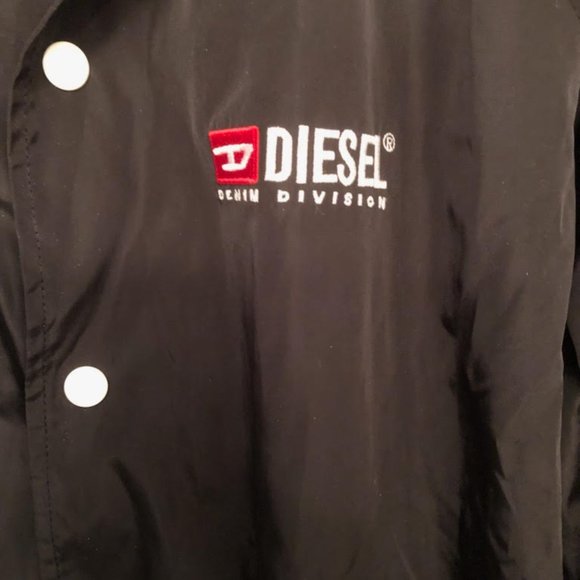 MENS DIESEL J-AKITO LOGO EMBROIDERED COACH JACKET SIZE M - Picture 12 of 16